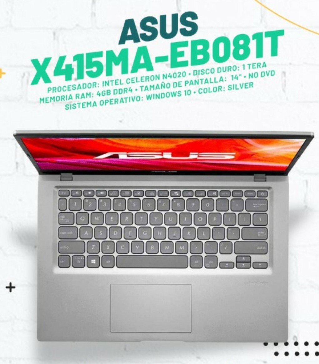 Asus x415ma ek052 первое включение