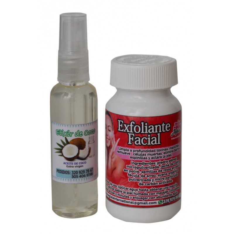 COMBO ACEITE DE COCO + EXFOLIANTE