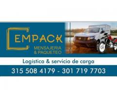 EMPACK MENSAJERIA & PAQUETEO LOGISTICA Y CARGA